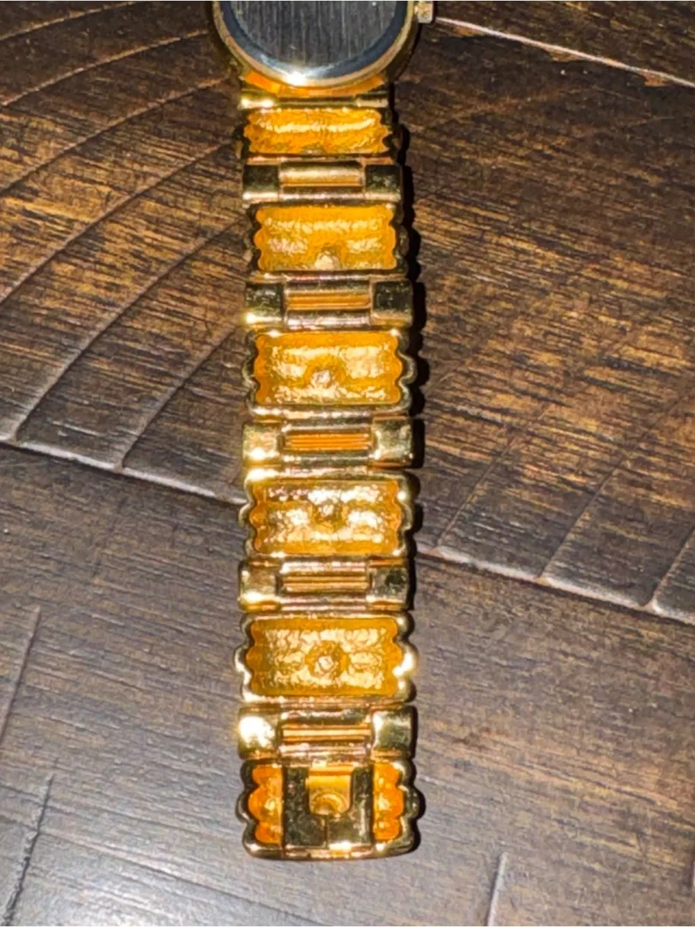 Vintage Pierre Jacquard Gold Tone Quartz Dress Watch
